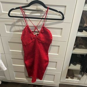 Red Free People Dress